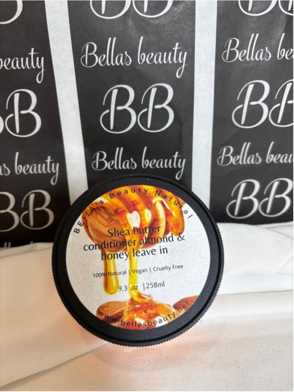 Almond Honey Shea Butter Leave-In Conditioner Vegan Natural 9.3oz #V21P x5